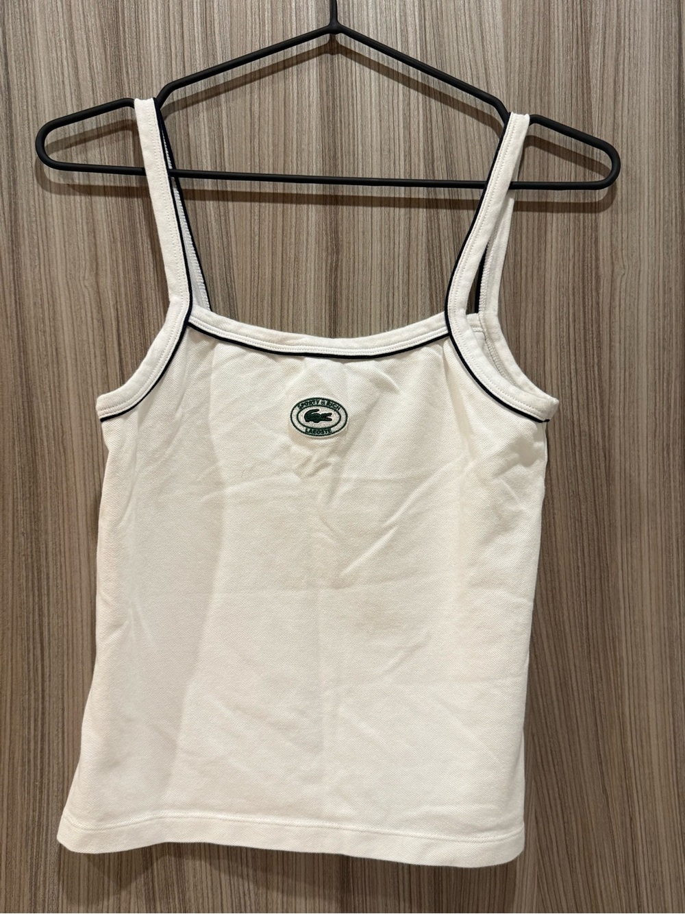 Sporty & Rich × Lacoste Stretch Piqué Tank Top – White – Size 36